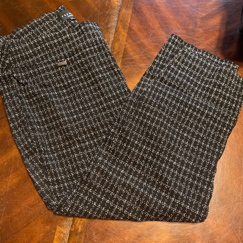Premise Black and White Cropped Pants